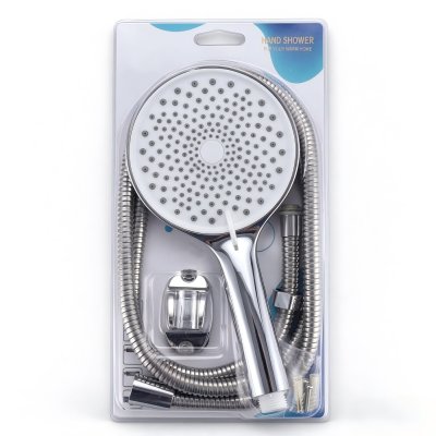 Chrome High Coverage Hand Shower Set Supplier with Wide Spray Face