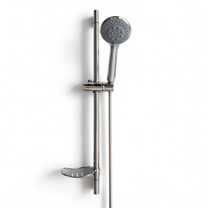 Chrome Hand Shower Set with Adjustable Slider Rail Wholesale Supplier
