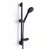 Matte Black Hand Shower Set with Sliding Bar and Adjustable Rail Supplier