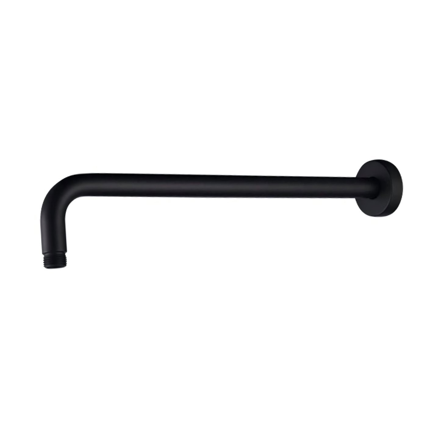 Matte Black Shower Arm Supplier with 30cm Reach for Bathrooms