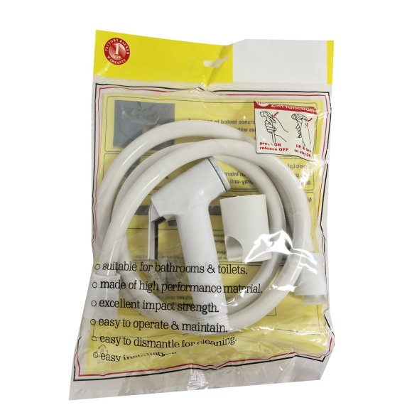 White Single Function Bidet Sprayer Supplier with Wall Mounted Bracket