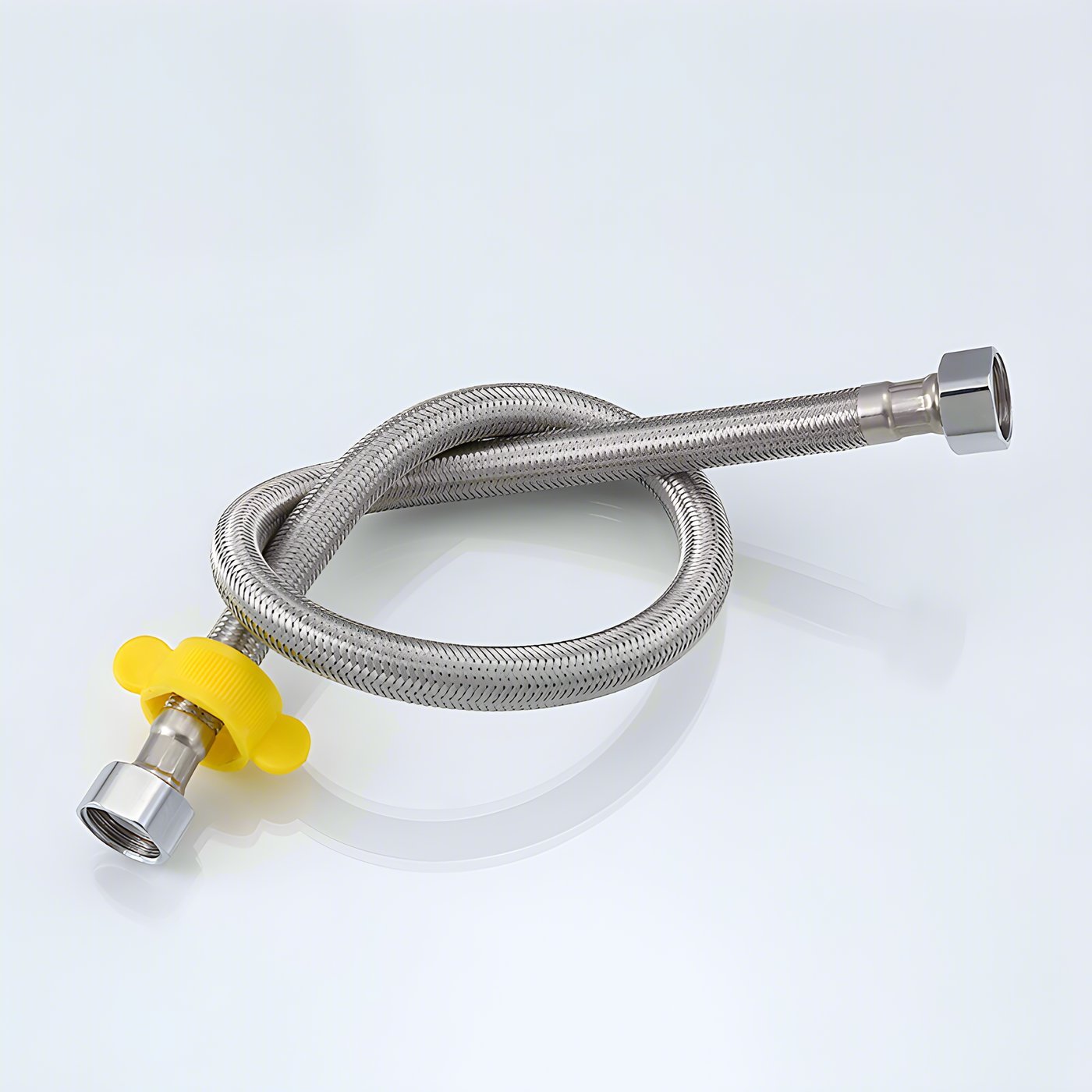 Brushed Nickel 304 Stainless Braided Hose Supplier for Bathrooms