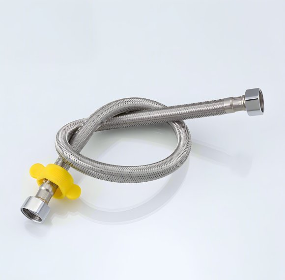 Brushed Nickel 304 Stainless Braided Hose Supplier for Bathrooms