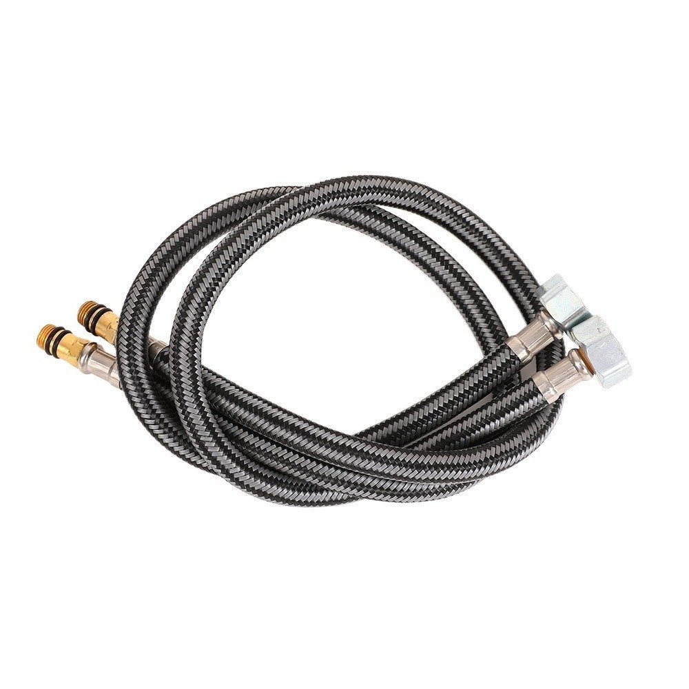 Brushed Nickel Flexible Hose Supplier with Tool Free O-Ring Connector