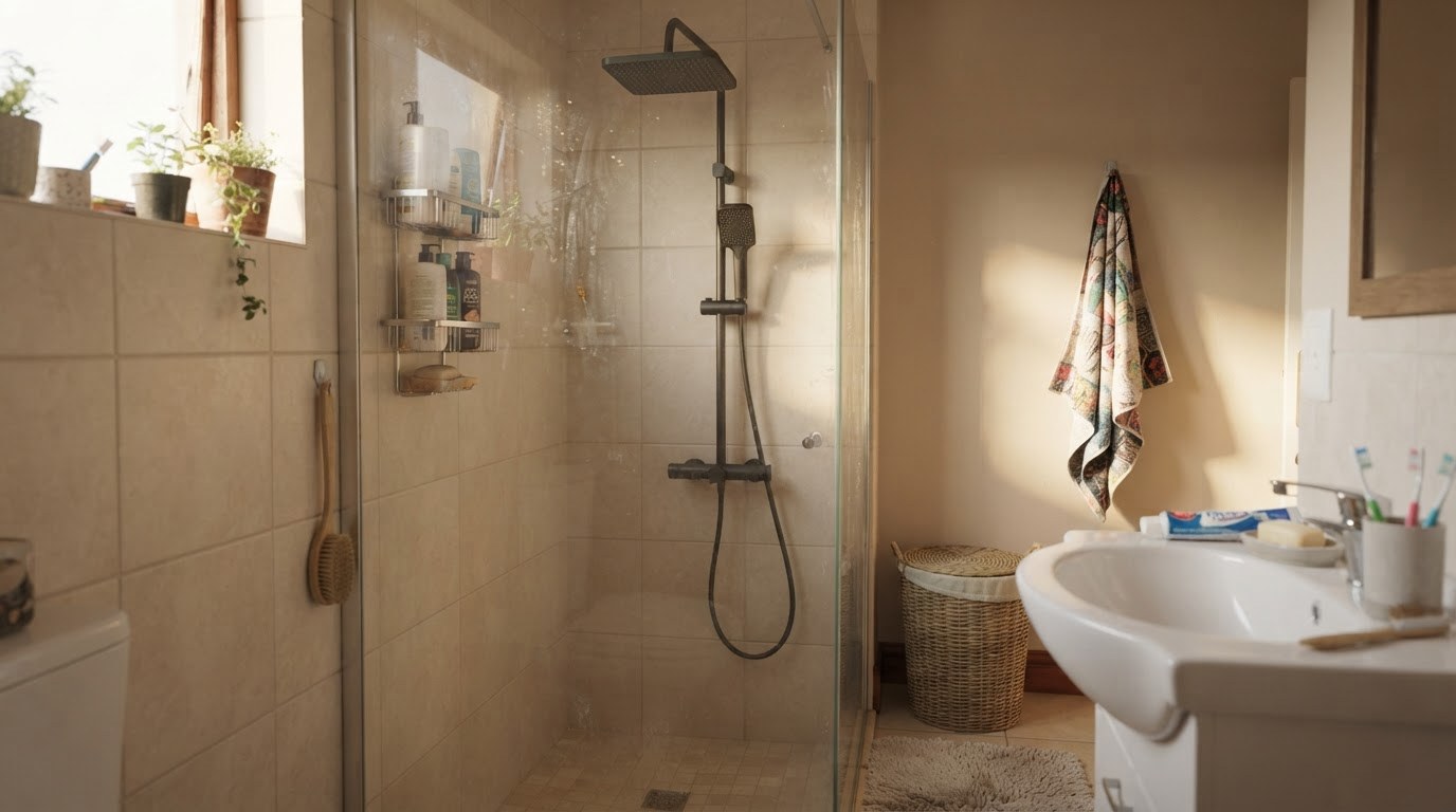 OYAQUA SH-837H gun grey exposed shower set with hand shower on slide bar
