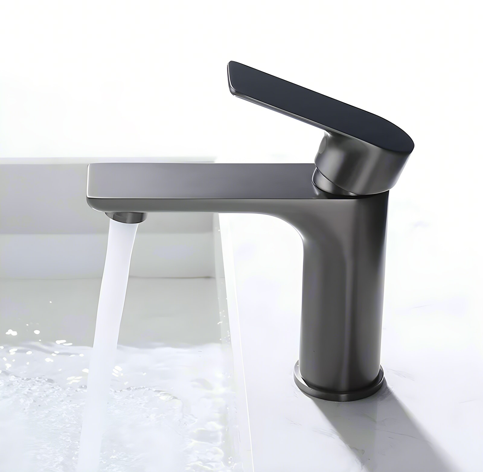 OYAQUA BM-309H gun grey basin mixer with single lever mixer control