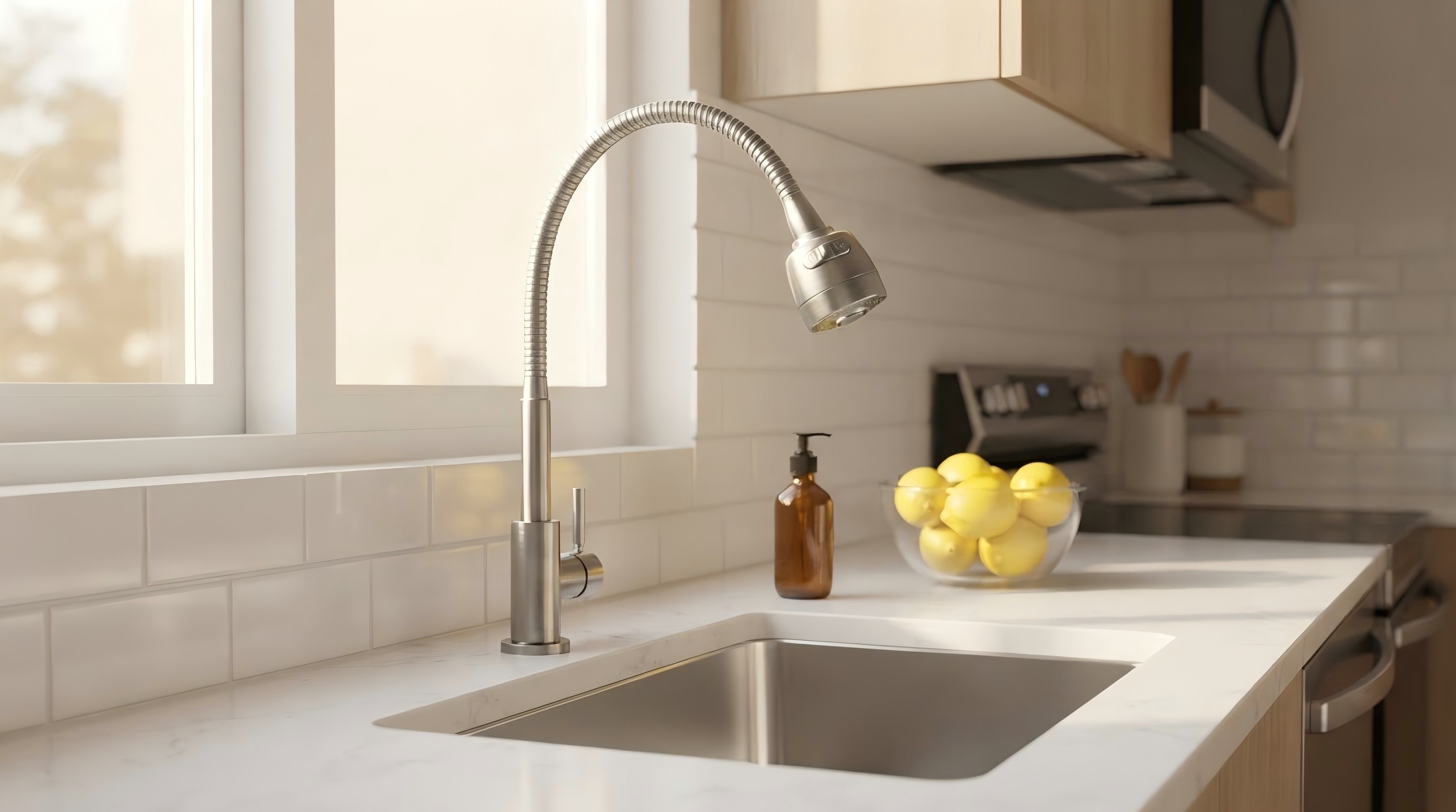 OYAQUA KT-2404N brushed stainless cold water tap with lever handle