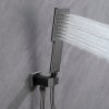 Grey 4 Way Concealed Shower System Supplier with 550mm Dual Mode Head