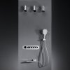 Chrome 4 Way Concealed Shower System Supplier with LCD Temperature Display
