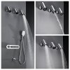 Chrome 4 Way Concealed Shower System Supplier with LCD Temperature Display