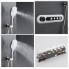 Chrome 4 Way Concealed Shower System Supplier with LCD Temperature Display