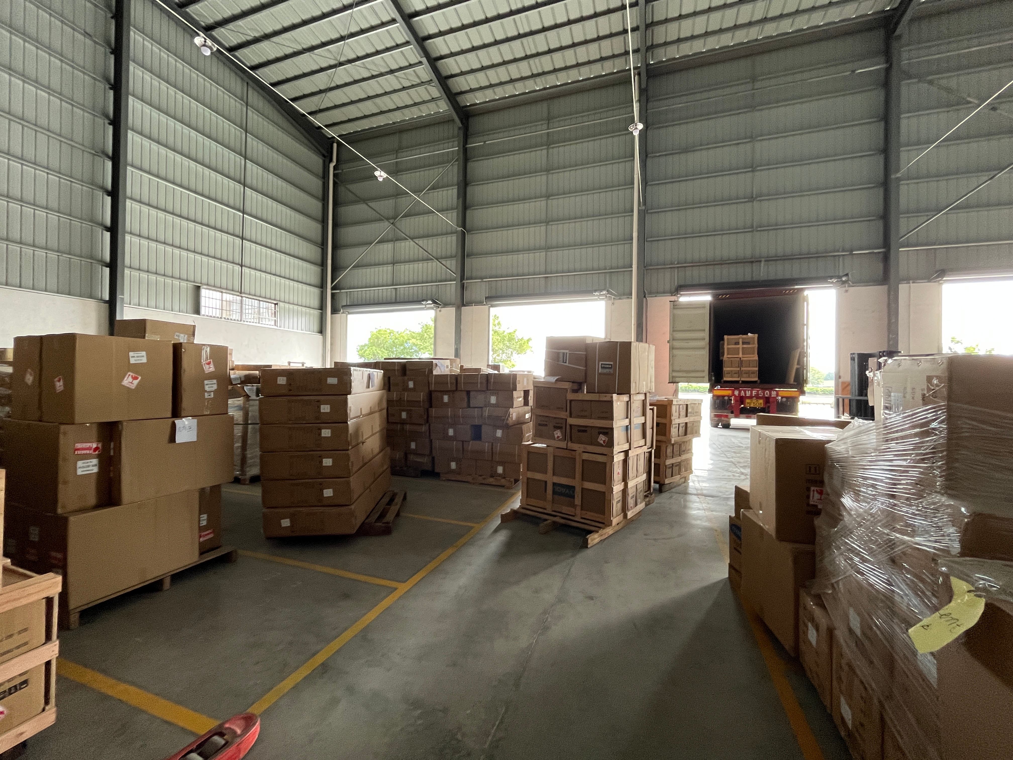 Preparing OYAQUA stock for the Guinea warehouse