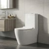 White One Piece Toilet Supplier with Skirted Trapway and Soft Close Seat