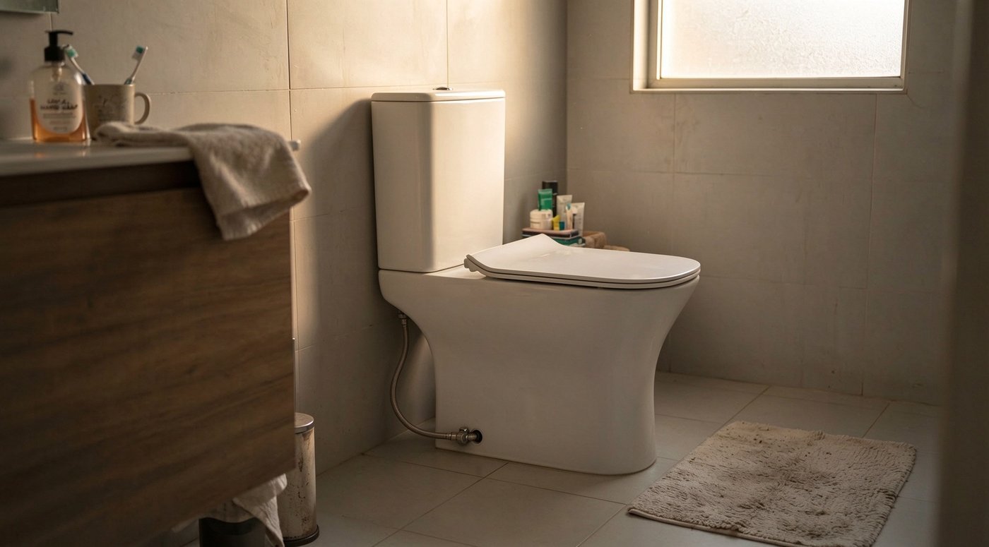 White Two Piece Toilet Supplier with Direct Washdown Flush and Soft Close Seat