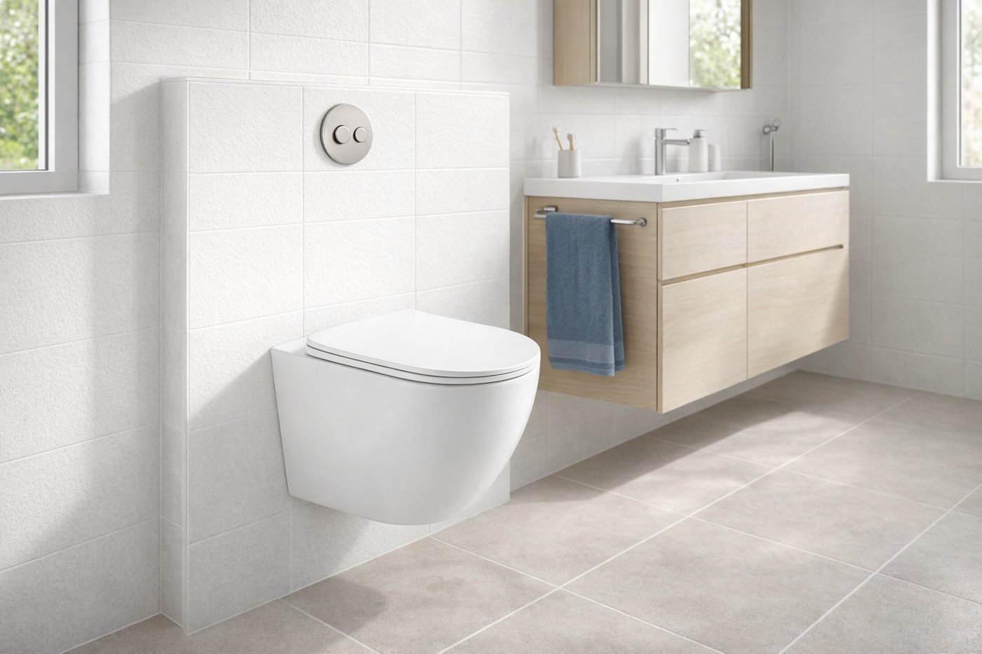 Quick-Release Cleaning Access with Slim Seat