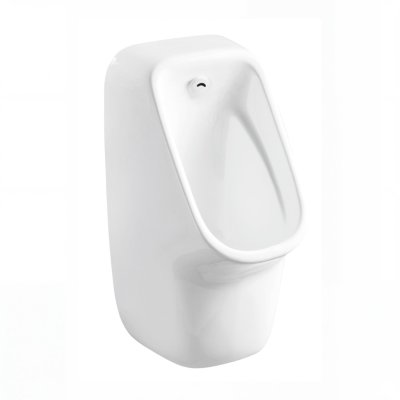 White Sensor Urinal Supplier with Infrared Two Stage Flushing for Public Washrooms