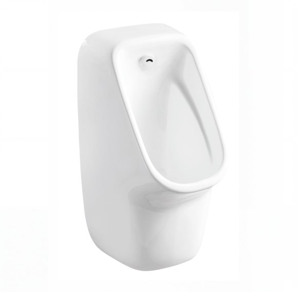 White Sensor Urinal Supplier with Infrared Two Stage Flushing for Public Washrooms