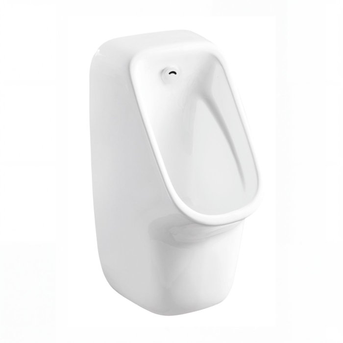 White Sensor Urinal Supplier with Infrared Two Stage Flushing for Public Washrooms