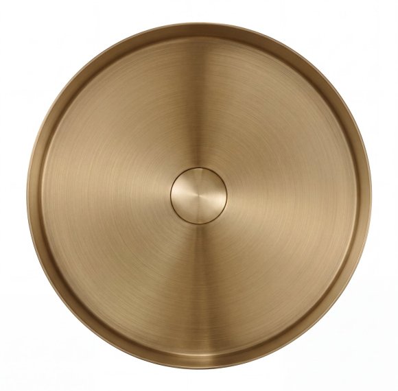 Brushed Gold Stainless Steel Basin Supplier with 3mm Body and Straight Edge Design