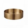 Brushed Gold Stainless Steel Basin Supplier with 3mm Body and Straight Edge Design