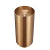 Brushed Gold Freestanding Pedestal Basin Supplier with Cylindrical Column Design