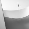 Matte White Suspended Hammock Bathtub Supplier with Wall Mounted Floating Design