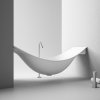 Matte White Suspended Hammock Bathtub Supplier with Wall Mounted Floating Design