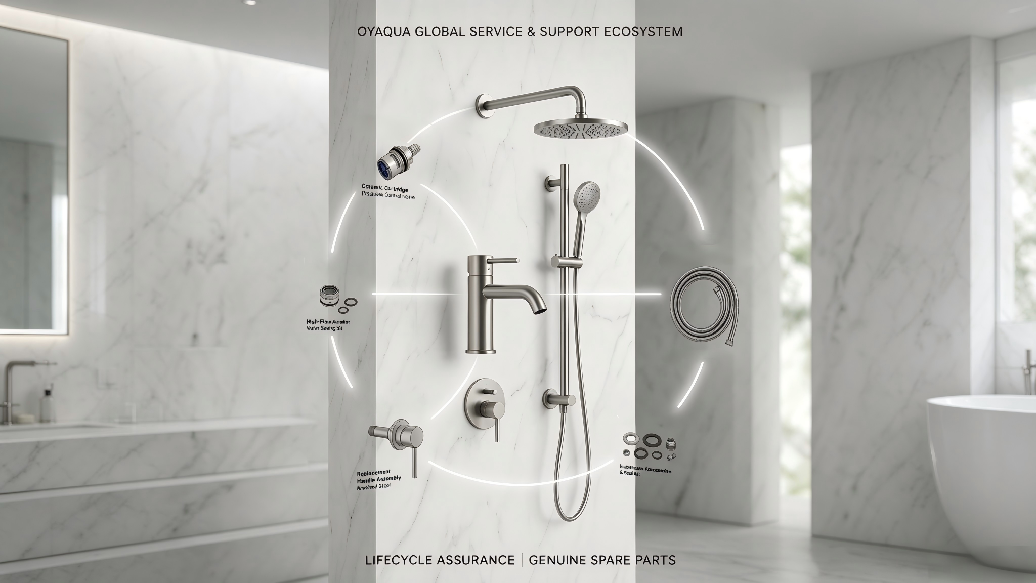 Oyaqua Faucet and Showerhead After-Sales Spare Parts