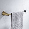 Brushed Gold 9-Piece Bathroom Hardware Set Supplier with SUS304 and Brass Body