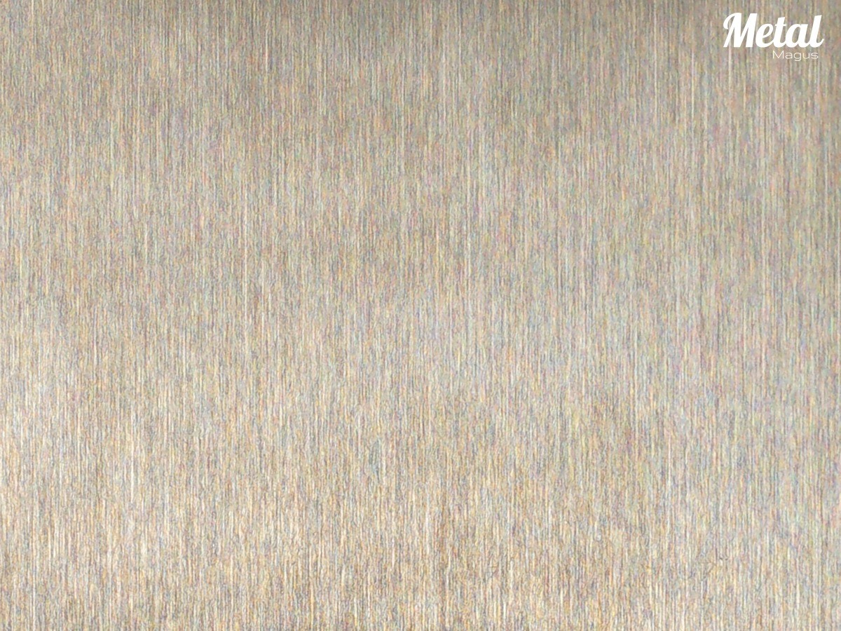 Brushed hairline stainless steel base — substrate for PVD coating