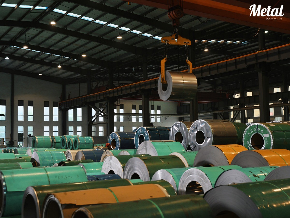 Stainless steel production line at MetalMagus facility