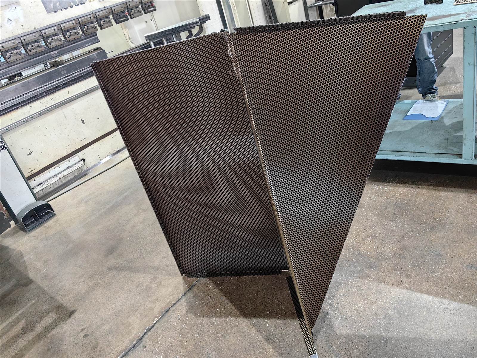 Large fabricated stainless steel component ready for packing