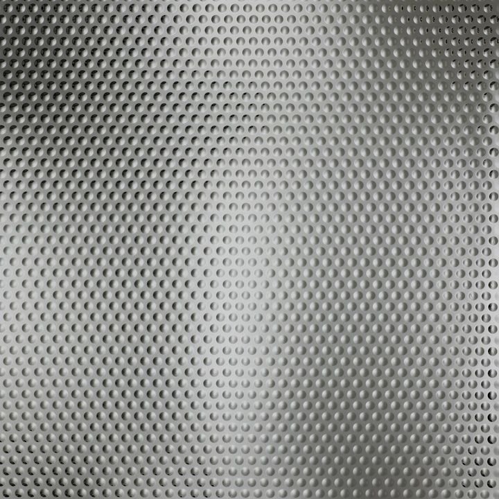 Embossed stainless steel texture developed for a project