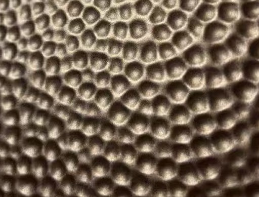 Bronze PVD tone on the same hammered embossed stainless steel texture