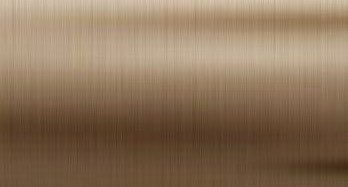 Brushed stainless steel with a fine directional grain