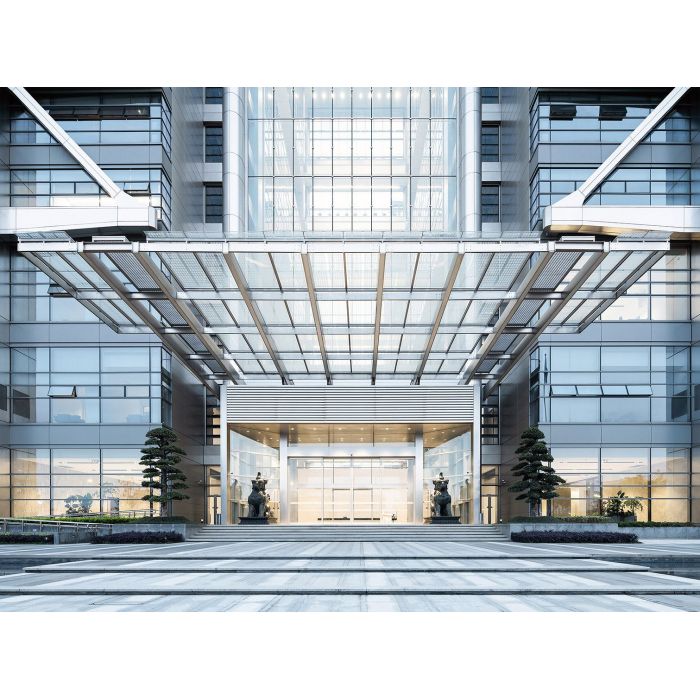 Curved Stainless Steel Canopy