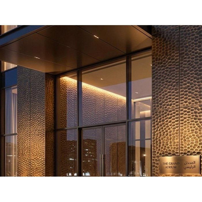 Curved PVD Canopy and Portal Cladding
