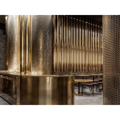 Fluted Stainless Steel Wall Panel