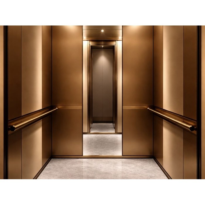Mirror Stainless Steel Elevator Door Panel
