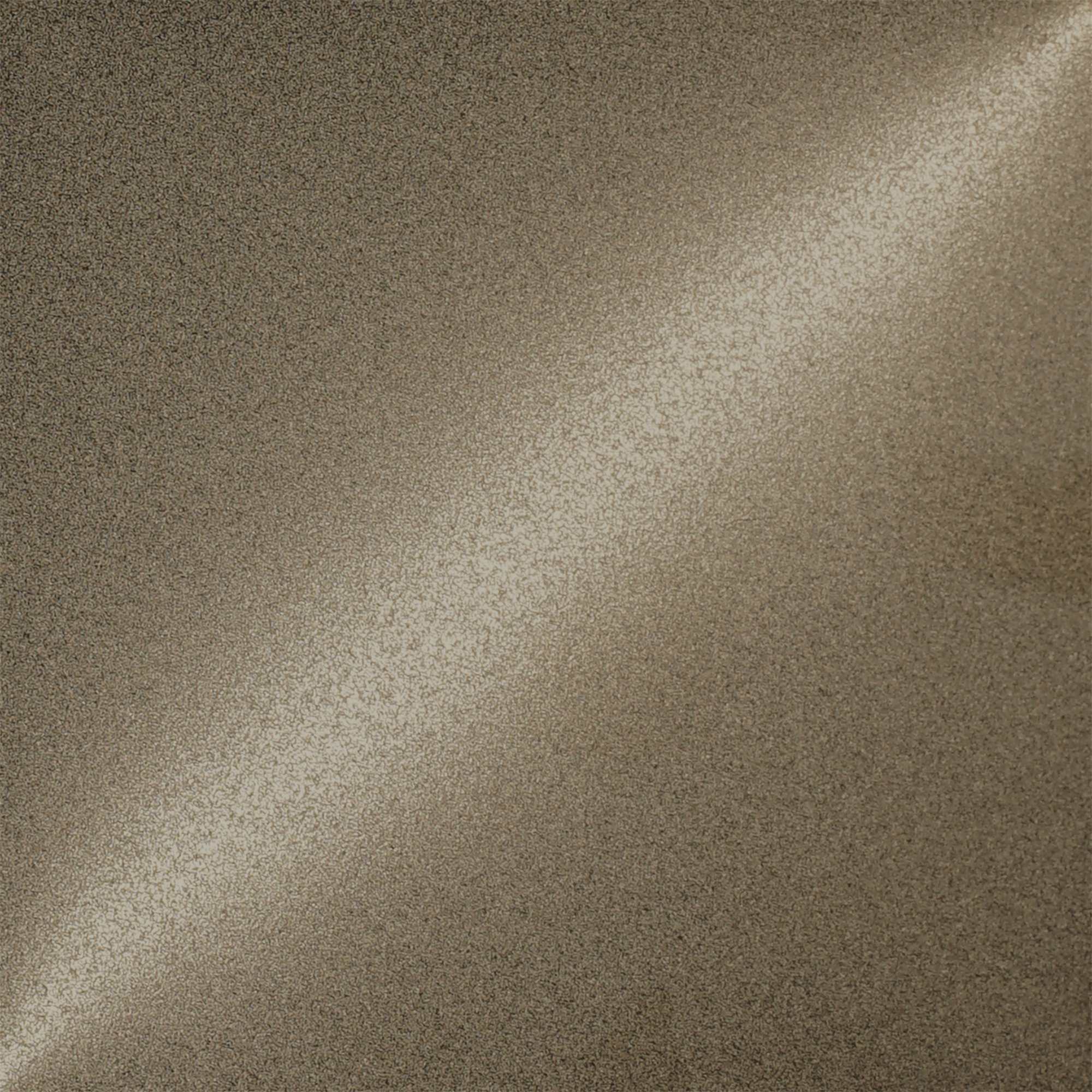 Bead-blasted stainless steel under directional light, revealing fine surface texture without a reflected image