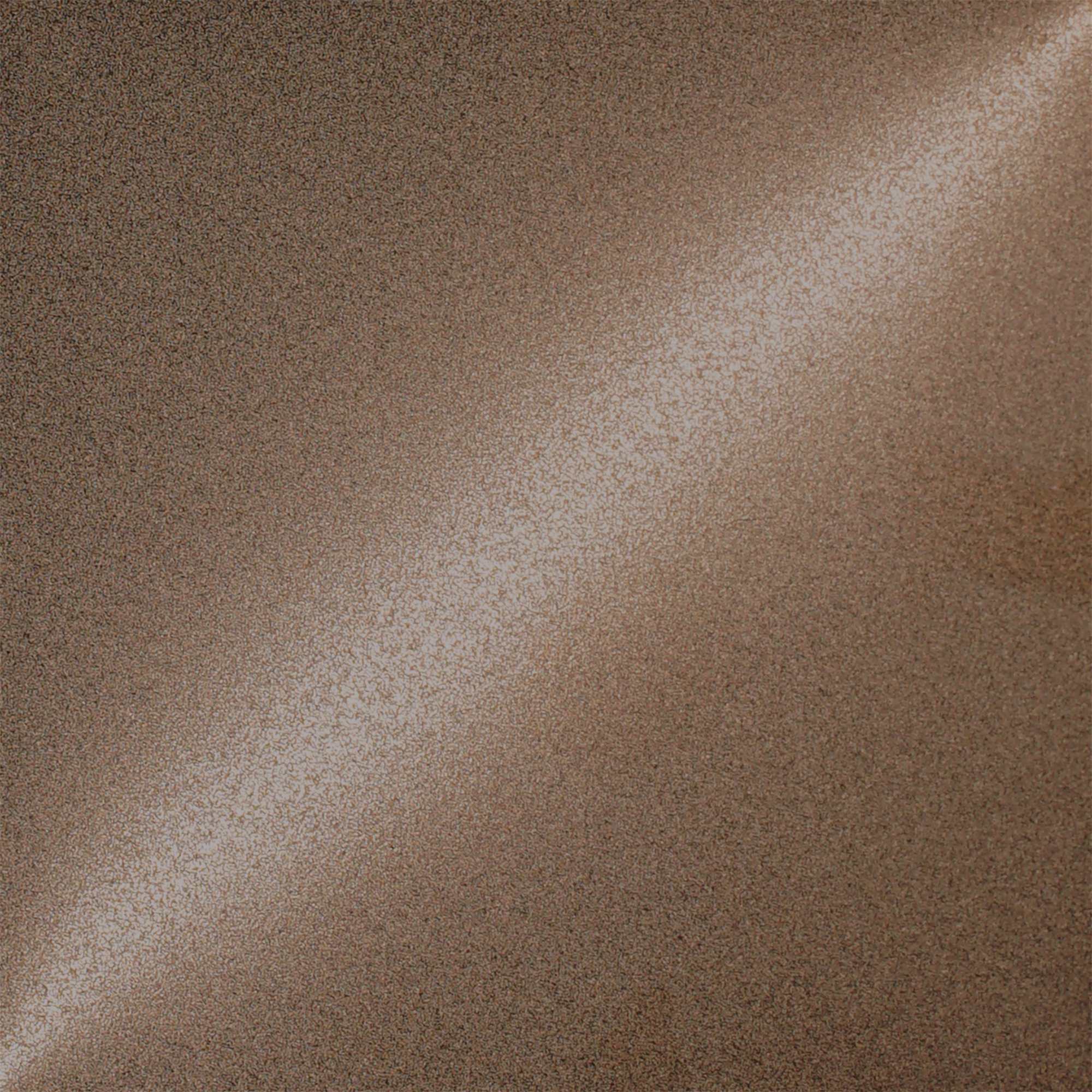 Bronze bead-blasted stainless steel with architectural warmth