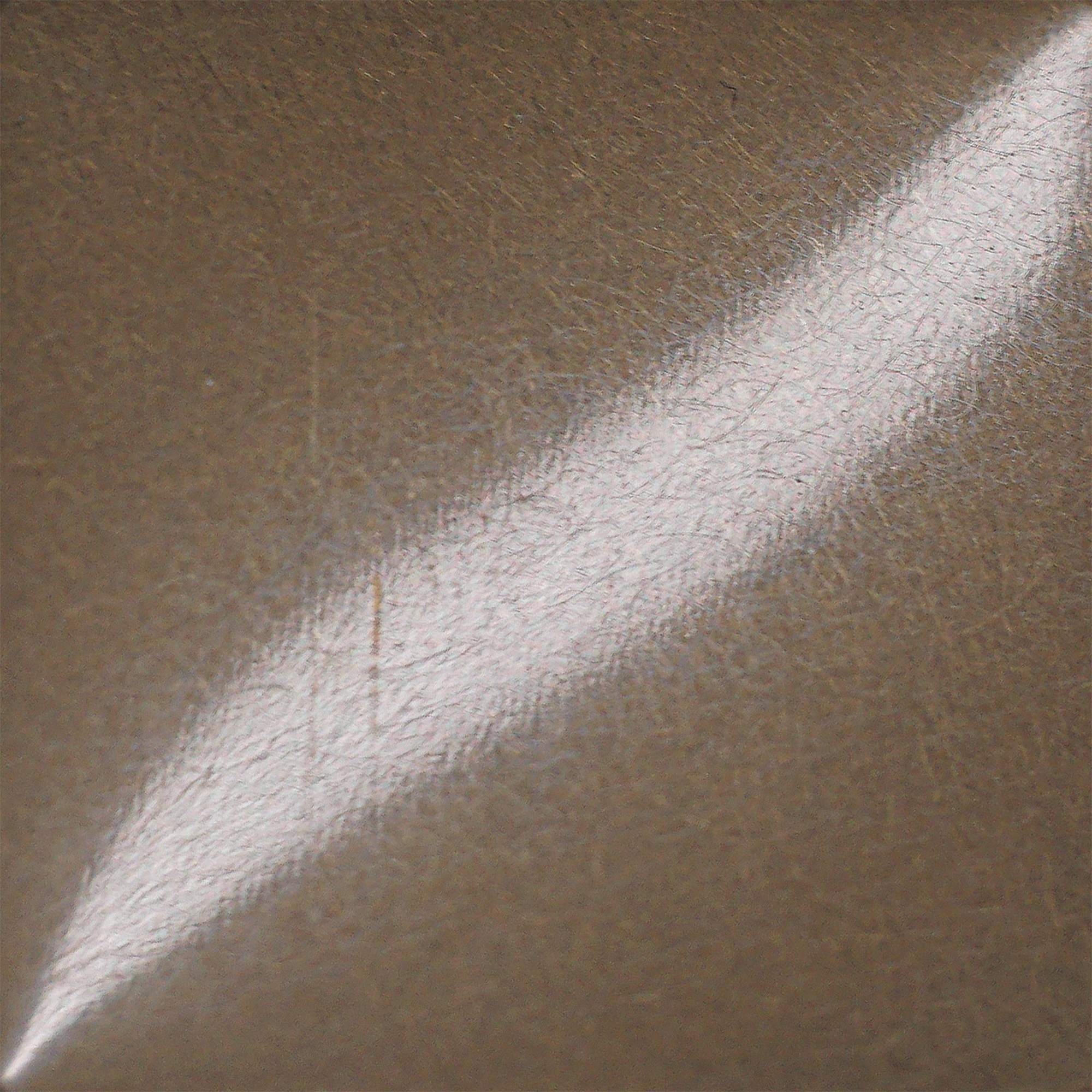 Champagne gold stainless steel under warm interior light, deepening the metallic impression