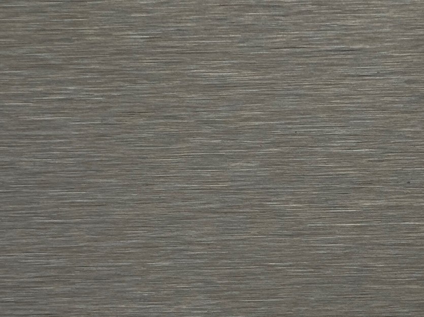 A satin matte nano anti-fingerprint surface over a brushed base