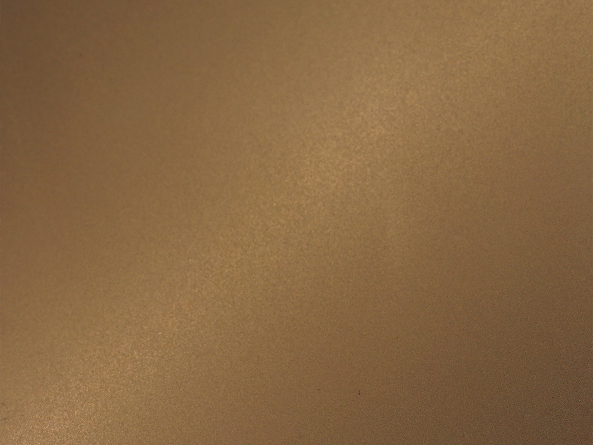 A sand brown matte stainless steel surface developed around a specific project requirement