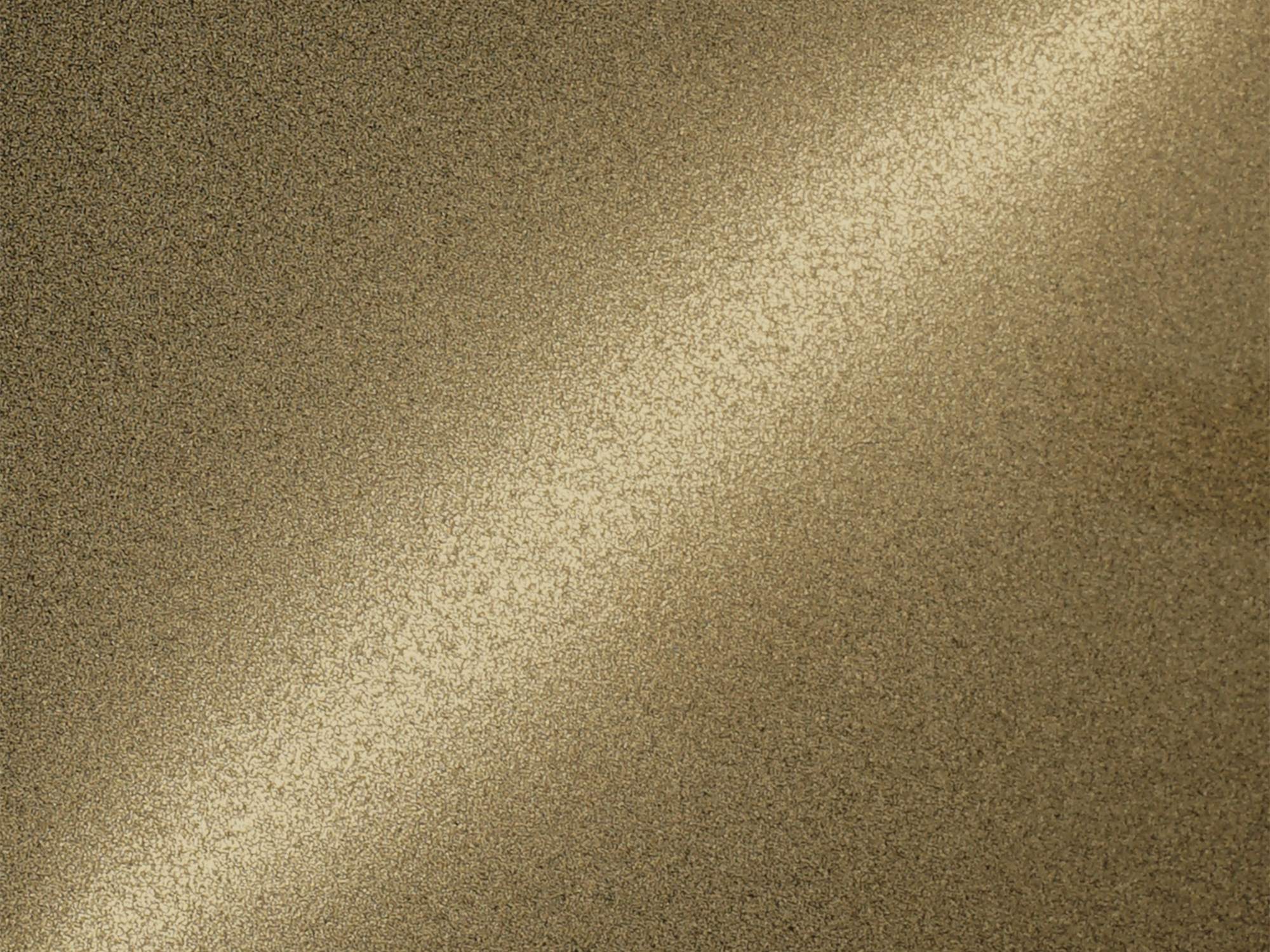 A PVD coated stainless steel sample where colour is deposited onto the metal rather than printed onto it