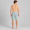 Aqua Plaid Cotton Pajama Shorts | Men's Sleepwear Supplier