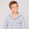 Blue Stripe Kids' Cotton Pajama Set | Private Label Sleepwear