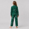 Green Star Print Kids' Cotton Pajama Set | OEM Sleepwear