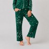 Green Star Print Kids' Cotton Pajama Set | OEM Sleepwear