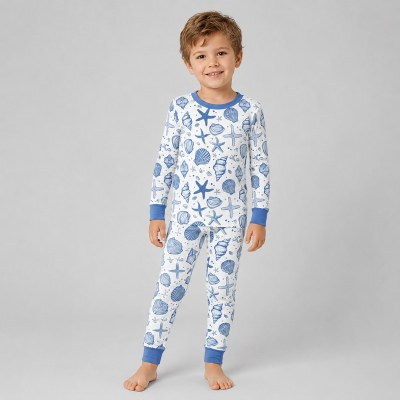 Ocean Print Boys Loungewear Set | Private Label Kids Sleepwear